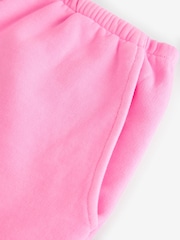 Fluro Rose - Short en jersey 100% coton délavé à ourlet brut - Image 8 de 8