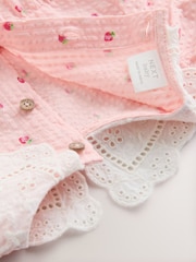 Pink Strawberry Print Baby Bloomer Romper (0mths-3yrs) - Image 10 of 10