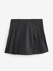 Black Pleated Kilt Mini 100% Cotton Skirt - Image 5 of 7
