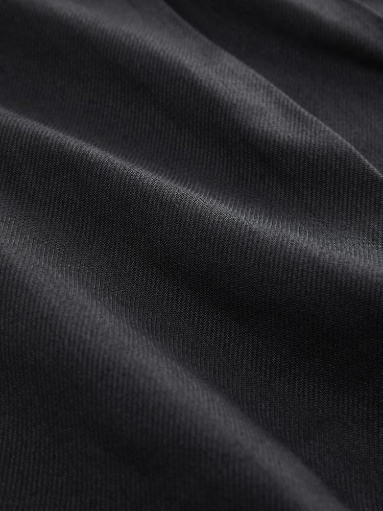 Black Pleated Kilt Mini 100% Cotton Skirt - Image 6 of 7