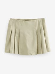 Stone Pleated Kilt Mini 100% Cotton Skirt - Image 5 of 7