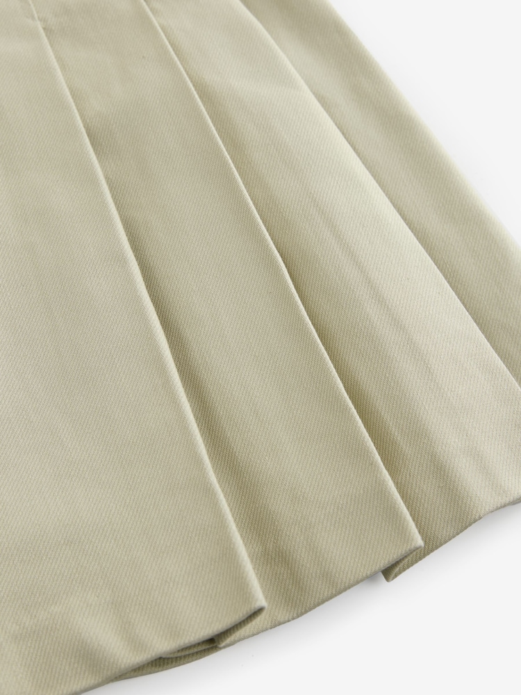 Stone Pleated Kilt Mini 100% Cotton Skirt - Image 7 of 7