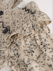 Floral Mono Baby Bloomer Romper (0mths-3yrs) - Image 8 of 10