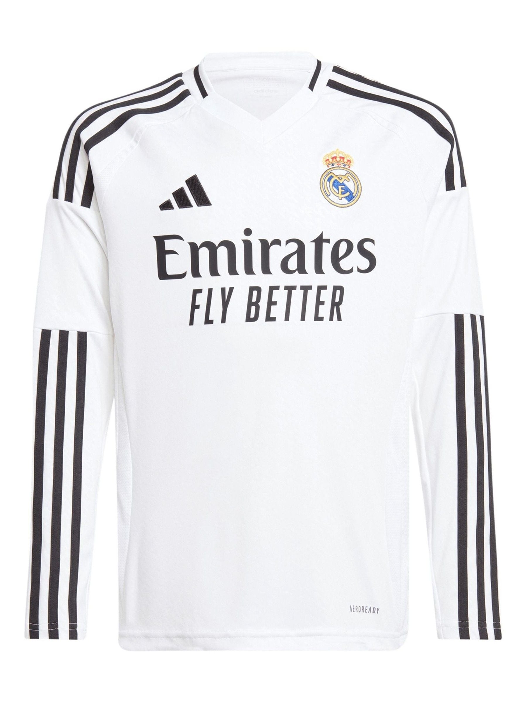 Buy adidas Pearl White Kids Real Madrid Home Long Sleeve