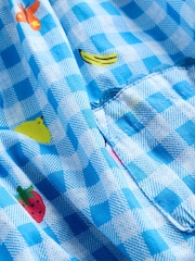 Blue Baby Broderie Romper (0mths-3yrs) - Image 11 of 11