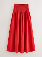 Red Drop Waist Maxi Skirt - Image 3 of 5