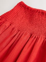 Red Drop Waist Maxi Skirt - Image 4 of 5
