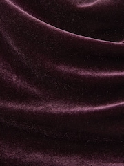 Reiss Berry Dylan Velvet Drape Off-Shoulder Top - Image 6 of 6