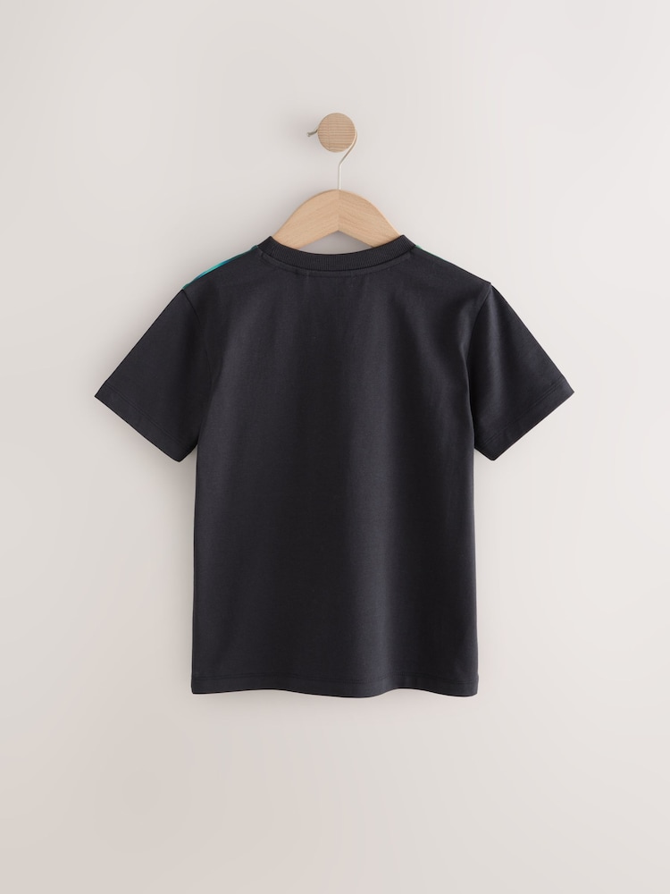 Green Frog - Regular Fit Short Sleeve All-Over Print T-Shirt (3-16yrs) - Image 2 of 3 Green Frog - Regular Fit Short Sleeve All-Over Print T-Shirt (3-16yrs) - Image 2 of 3