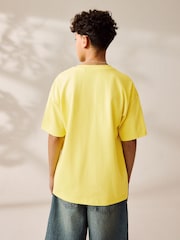 Jaune motif dinosaure - T-shirt décontracté à manches courtes imprimé graphique (3-16ans) - Image 3 of 8