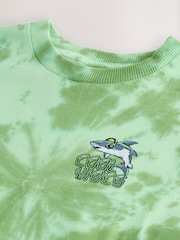 Green Relaxed Fit Tie Dye Graphic Print Short Sleeve T-Shirt (3-16yrs) - Image 4 of 4