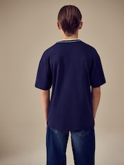 Azul marino - 100% Cotton Sub5cribe Short Sleeve Sports T-Shirt (3-16yrs) - Imagen 3 de 8