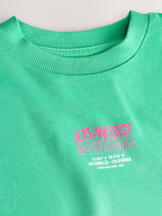 Green/White Back Print Relaxed Fit Tie Dye Graphic Print Short Sleeve T-Shirt (3-16yrs) - Image 6 of 8