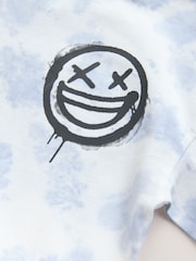 Blue Relaxed Fit Tie Dye Graphic Print Short Sleeve T-Shirt (3-16yrs) - Image 3 of 4