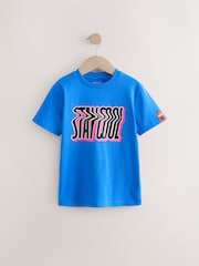 Blue Stay Cool Regular Fit Short Sleeve Graphic 100% Cotton T-Shirt (3-16yrs) - Image 1 of 5