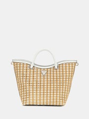 Guess Rattan Atalia Tote Bag - Image 1 of 4