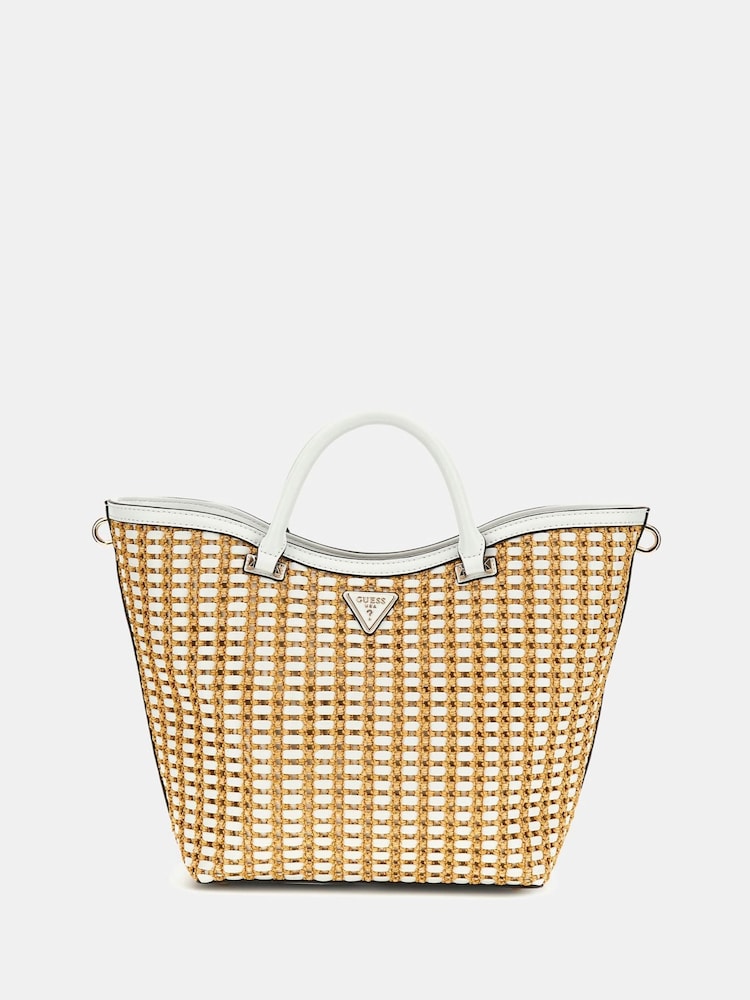 Guess Rattan Atalia Tote Bag - Image 1 of 4
