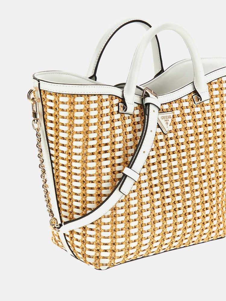 Guess Rattan Atalia Tote Bag - Image 4 of 4