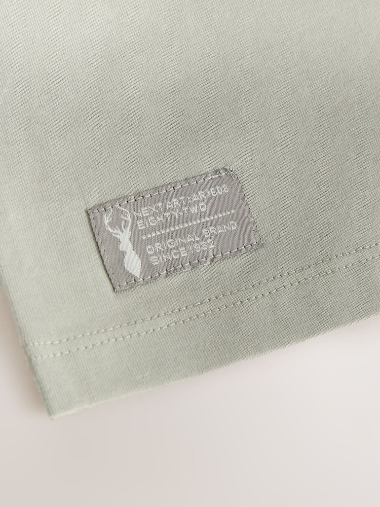 Mineral Green Colourblock Short Sleeve T-Shirt (3-16yrs) - Image 4 of 4