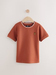 Rostbraun - Strukturiertes T-Shirt (3–16 Jahre) - Image 1 of 4