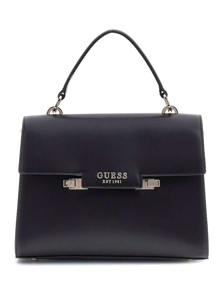 Guess 100% Cotton Aldith Top Handle Flap Bag - Image 1 of 4
