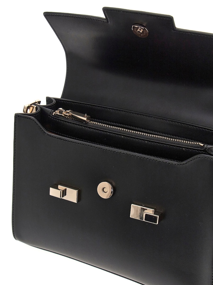 Guess 100% Cotton Aldith Top Handle Flap Bag - Image 4 of 4