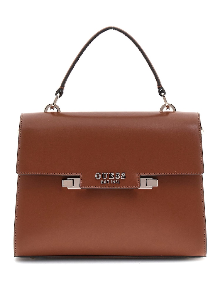 Guess 100% Cotton Aldith Top Handle Flap Bag - Image 1 of 4