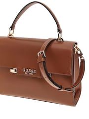 Guess 100% Cotton Aldith Top Handle Flap Bag - Image 3 of 4