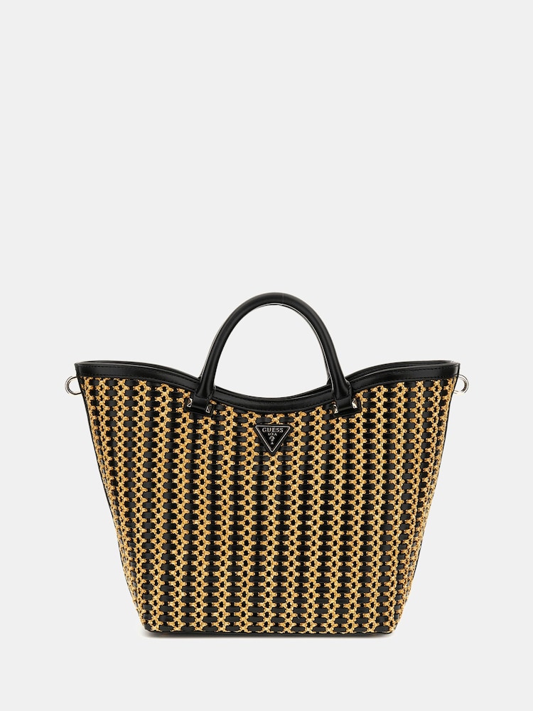 Guess Rattan Atalia Tote Bag - Image 1 of 4