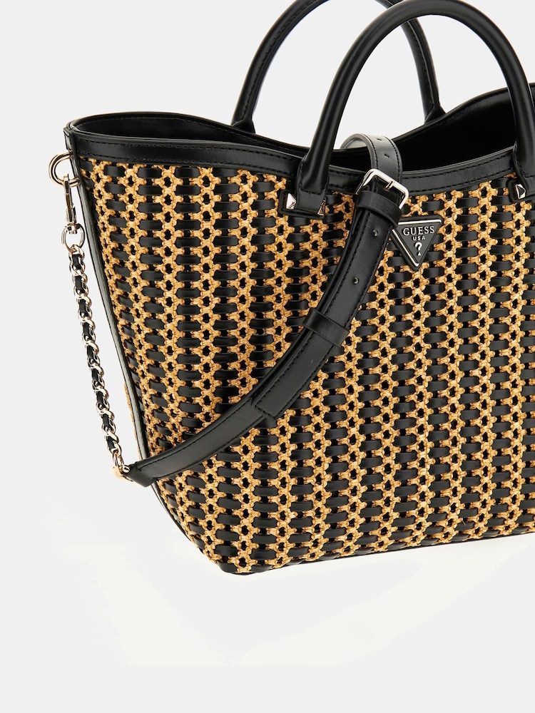 Guess Rattan Atalia Tote Bag - Image 4 of 4