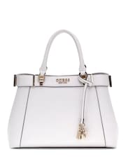 Guess Anadela Compartment White Satchel Bag - Image 1 of 4