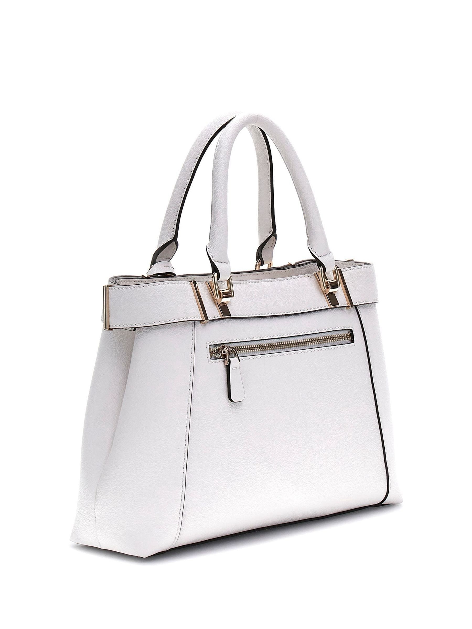 Buy Guess Anadela Compartment White Satchel Bag from Next USA