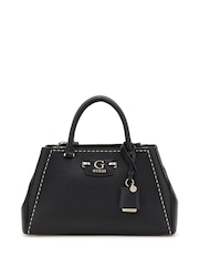 Guess Nastra Society Black Satchel Bag - Image 1 of 4