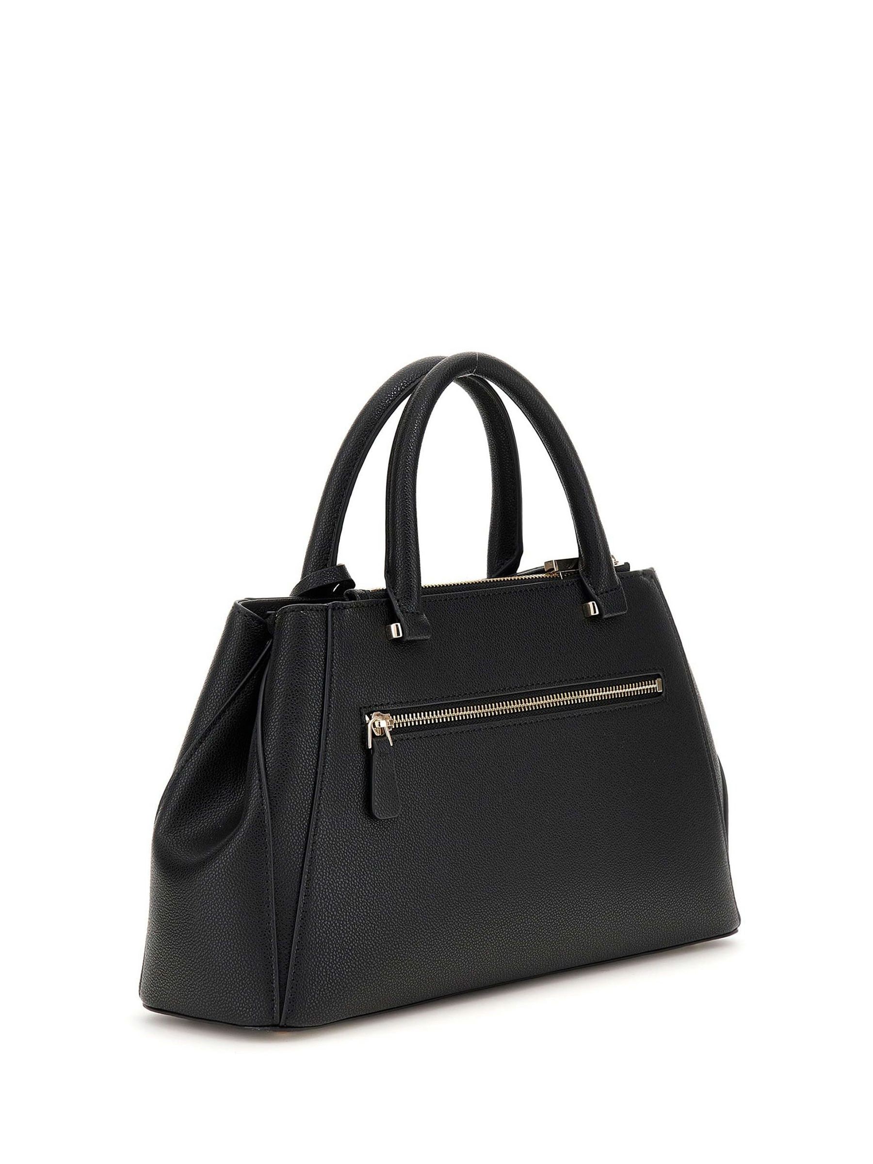 Buy Guess Nastra Society Black Satchel Bag from Next USA