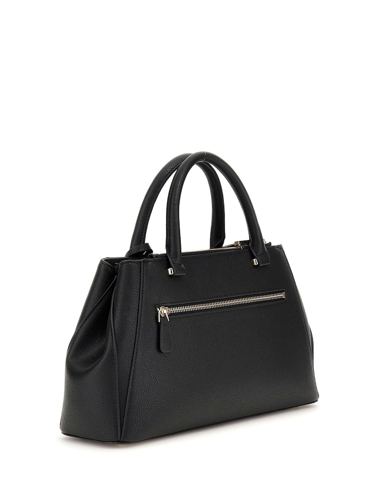 Guess Nastra Society Black Satchel Bag - Image 2 of 4