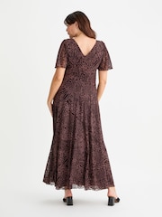 Scarlett & Jo Brown Isabelle Angel Sleeve Maxi Dress - Image 4 of 4