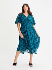 Scarlett & Jo Blue Julie Hanky Hem Dress - Image 1 of 4
