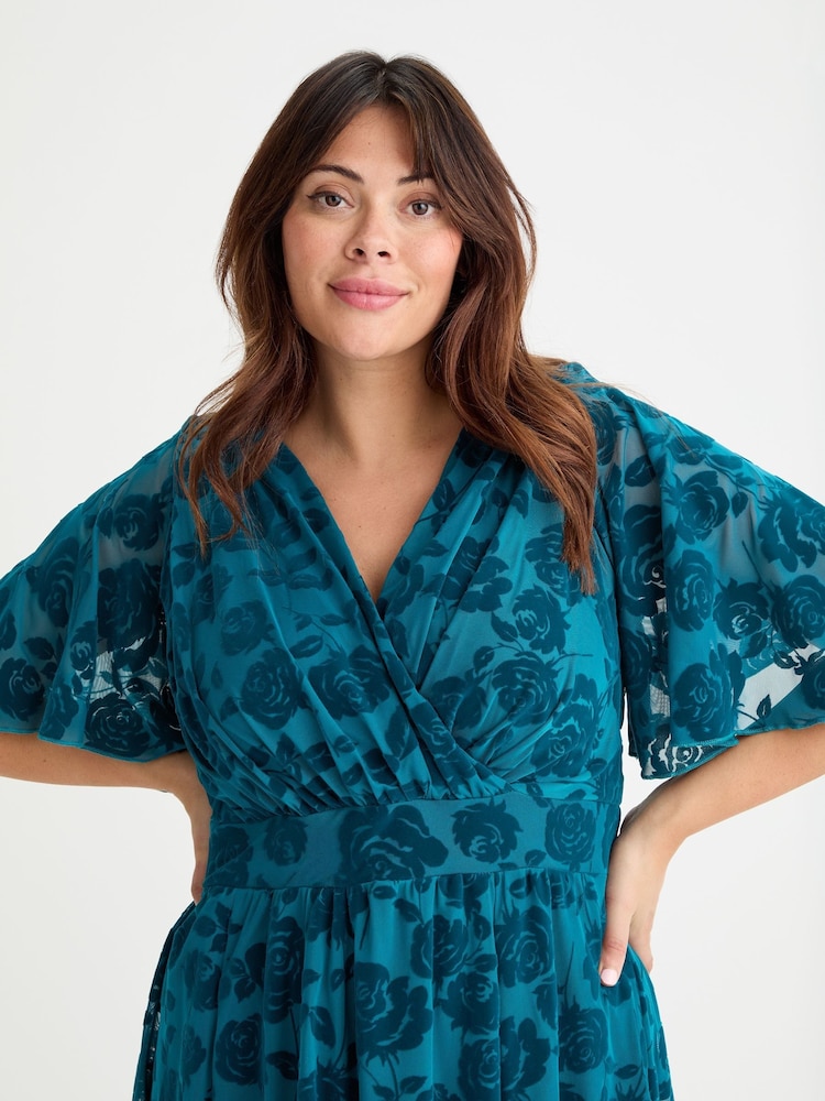 Scarlett & Jo Blue Julie Hanky Hem Dress - Image 2 of 4