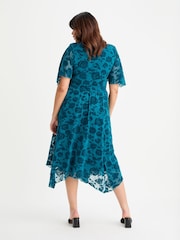 Scarlett & Jo Blue Julie Hanky Hem Dress - Image 4 of 4