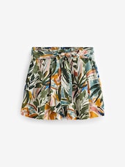 Floral Print Tie Waist Shorts - Image 5 of 7