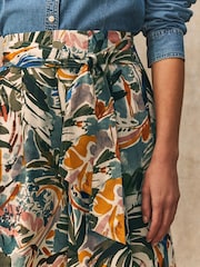 Floral Print Tie Waist Wide Leg Trousers - Image 5 of 8