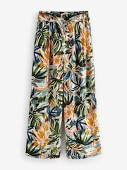 Floral Print Tie Waist Wide Leg Trousers - Image 6 of 8