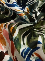 Floral Print Tie Waist Wide Leg Trousers - Image 8 of 8