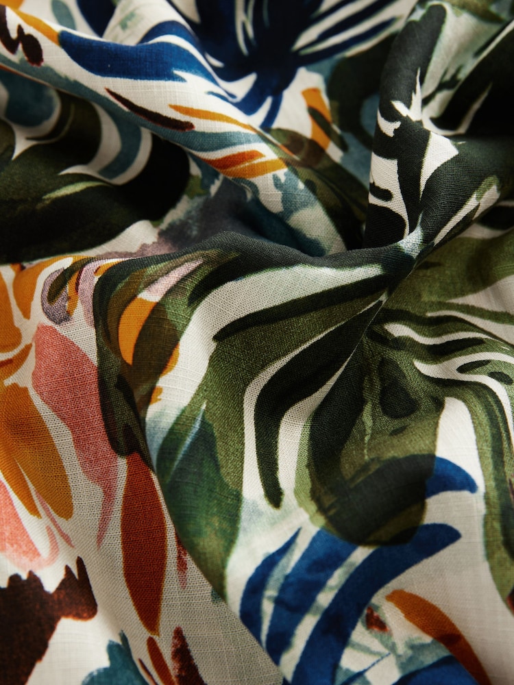 Floral Print Tie Waist Wide Leg Trousers - Image 8 of 8