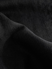 Noir - Tie Waist Barrel Leg Linen Blend Trousers - Image 5 of 6