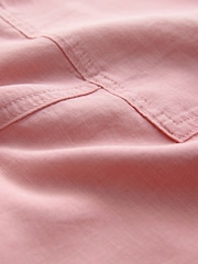 Blush Wide Leg Pull-On Linen Blend Trousers - Image 8 of 8