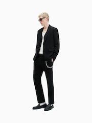 AllSaints Black Heron 100% Cotton Trousers - Image 4 of 8