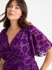 Scarlett & Jo Purple Julie Hanky Hem Dress - Image 2 of 4