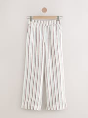 Pink N. Premium 100% Linen Wide Leg Pull-on Trousers - Image 6 of 8
