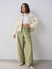 Khaki Green Balloon Leg Trousers - Image 1 of 8